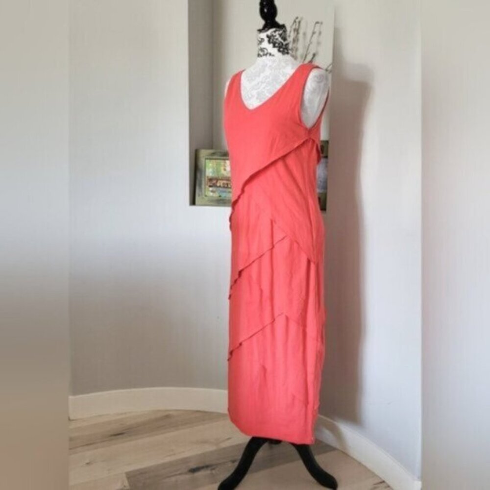 Neon Buddha Cotton Sleeveless Maxi Dress Sz Medium - Picture 2 of 9
